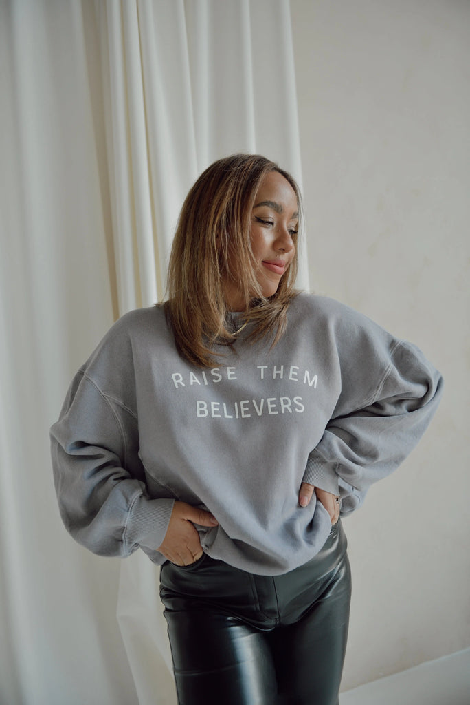 Raise Them Believers Sweater House of Selah